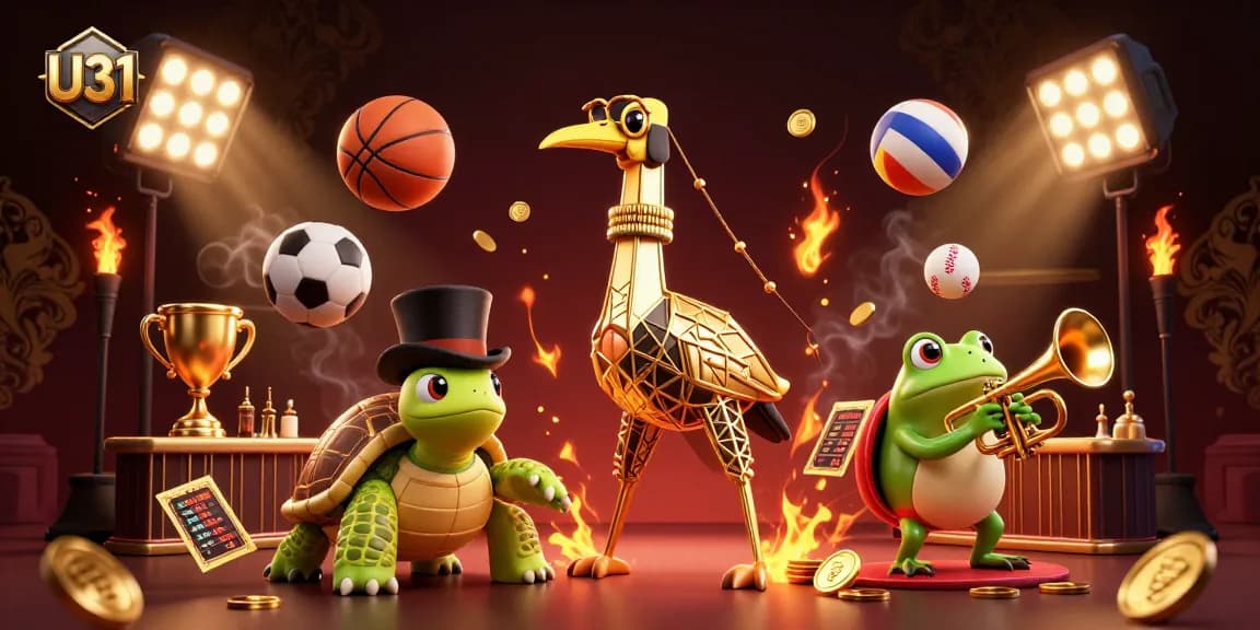 Experience the lively U31 gaming scene with vibrant characters and dynamic sports elements.