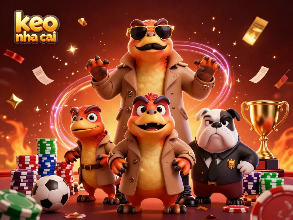 Betting on keo nha cai with raptors disguised in a trench coat entering a casino
