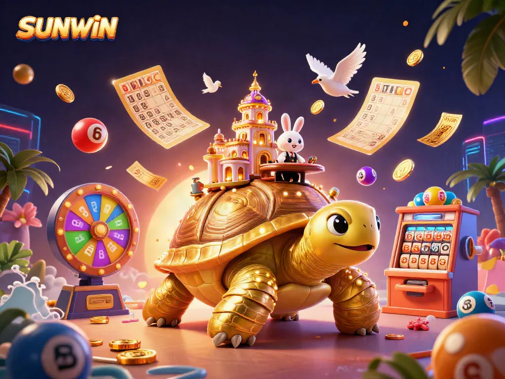Experience the fun of SUNWIN with vibrant games, dynamic characters, and lively casino elements.