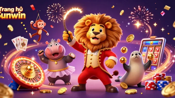 Experience thrilling gameplay at Trang chủ Sunwin with vibrant casino characters and dazzling elements.