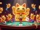 Experience the dynamic thrill of jokaroom with golden fireflies and casino symbols in a vibrant 3D scene.