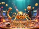 Engage with hitclub-79 as a fly places bets nervously on a roulette wheel web crafted by a golden spider.