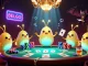 Engage in thrilling gameplay with depo 5k at a vibrant cave casino with glowworms illuminating the scene.