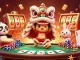 Engage with thrilling slot deposit 5k action as colorful characters perform at a lively casino scene.